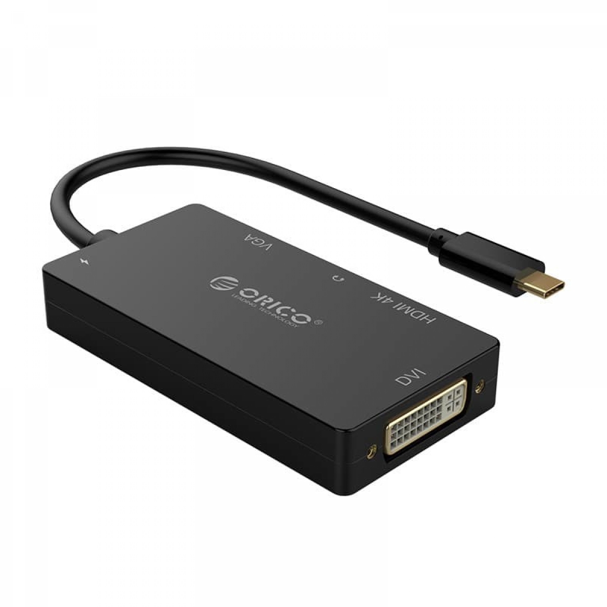 Orico xd 107 type c to multifunction docking dvi hdmi vga audio 