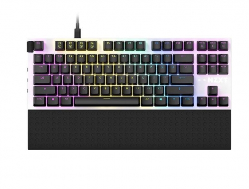NZXT Function Keyboard White, TKL ( Ten Key Less), Gateron Red, ANSI