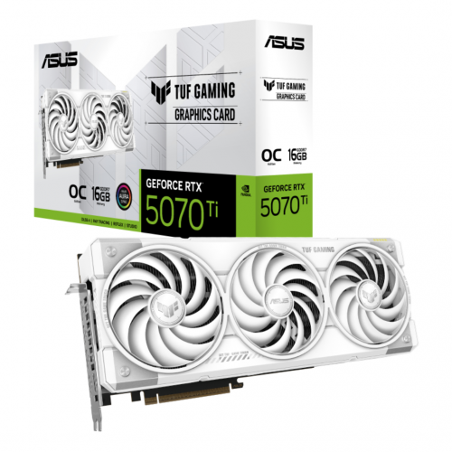 Asus GeForce RTX 5070 Ti 16GB GDDR7 TUF Gaming White OC Edition